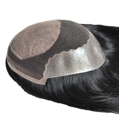 Silk Top with Natural Hairline Women′s Toupee