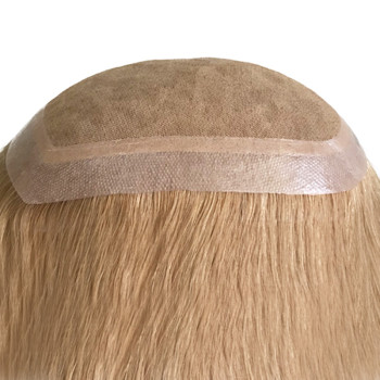 Indian Hair Silk Base Toupee for Women