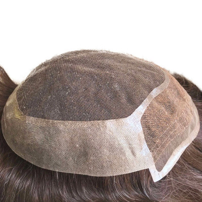 Indian Hair Wigs Swiss Lace Replacement toupees