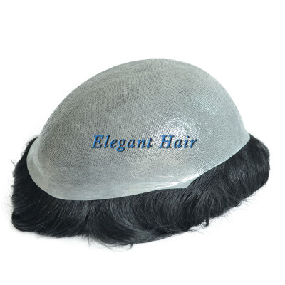 Indian Remy Hair System With Natural Hairline