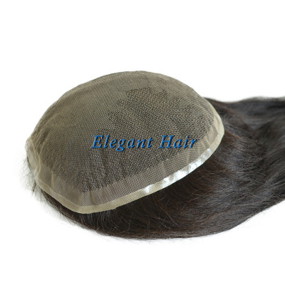 Indian remy hair full swiss lace women toupee