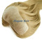 Chinese virgin hair pu skin T parting hair toupee
