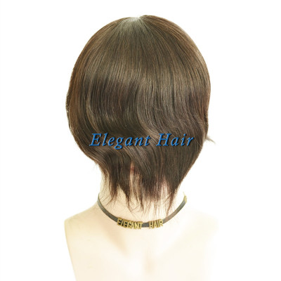 Indian remy hair full swiss lace silk top men toupee