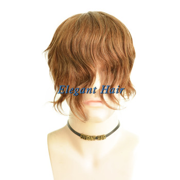 Indian remy hair full mono lace men toupee