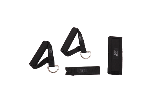 11-Piece Resistance Band Set with Carabiner,EVA Foam Handle,Door Anchor,Ankle Strap and Carry Bag