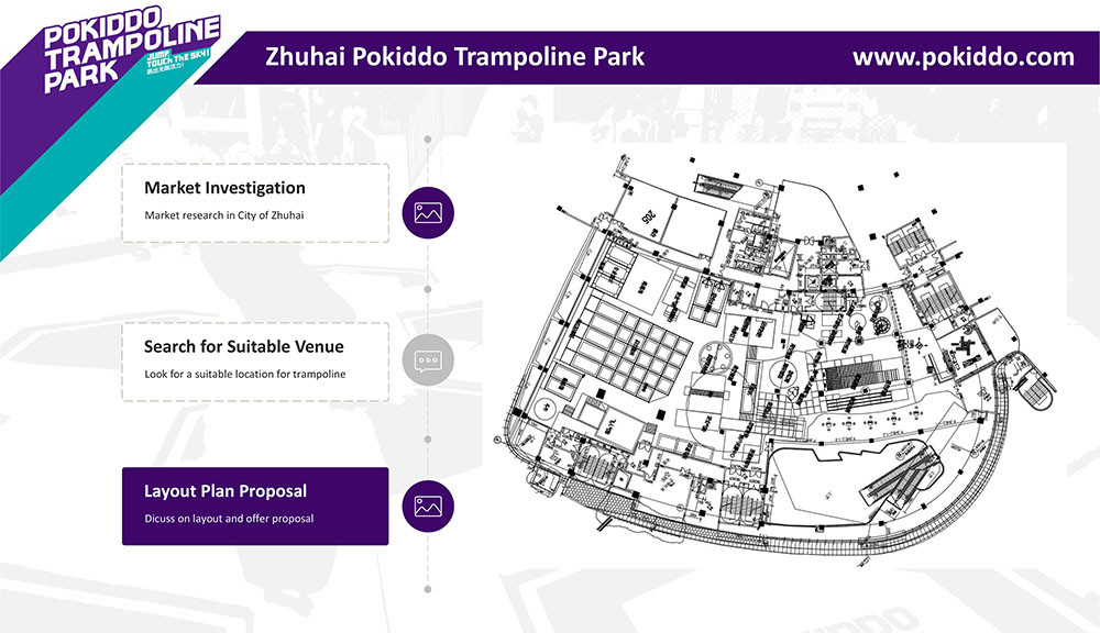 Indoor Trampoline Park design proposal