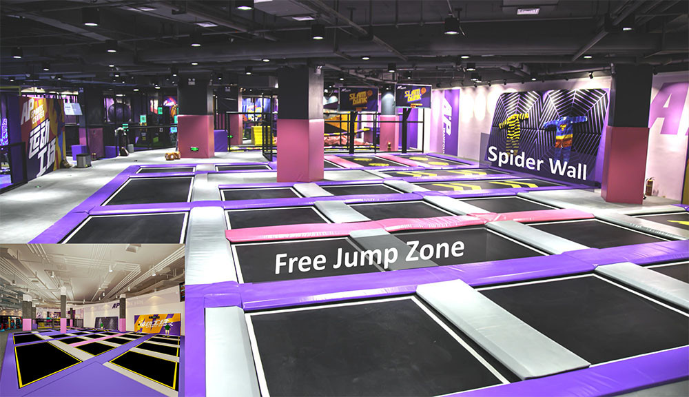Indoor Amusement Park trampoline zone