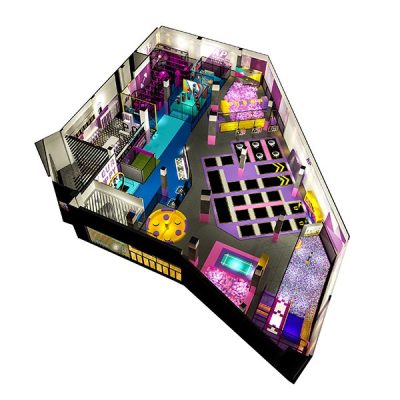 1600sqm2 Indoor Commercial Trampoline Park for Shopping Mall