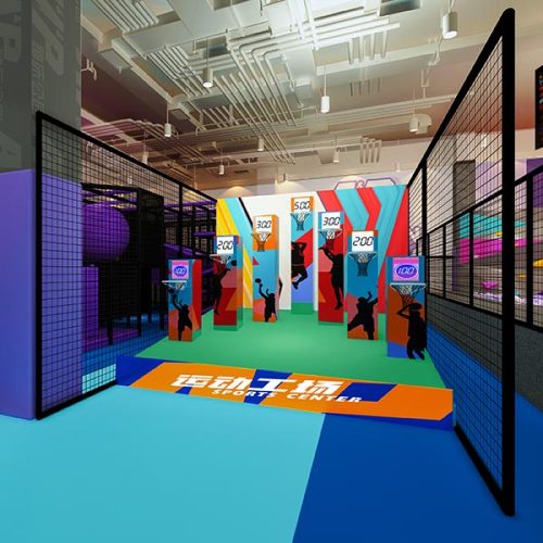 1600sqm2 Indoor Commercial Trampoline Park for Shopping Mall