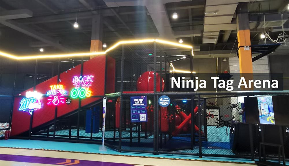 Family entertainment center ninja tag arena