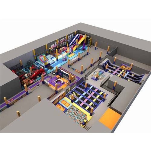 2600sqm2 Large Pokiddo Franchise Trampoline Park Design