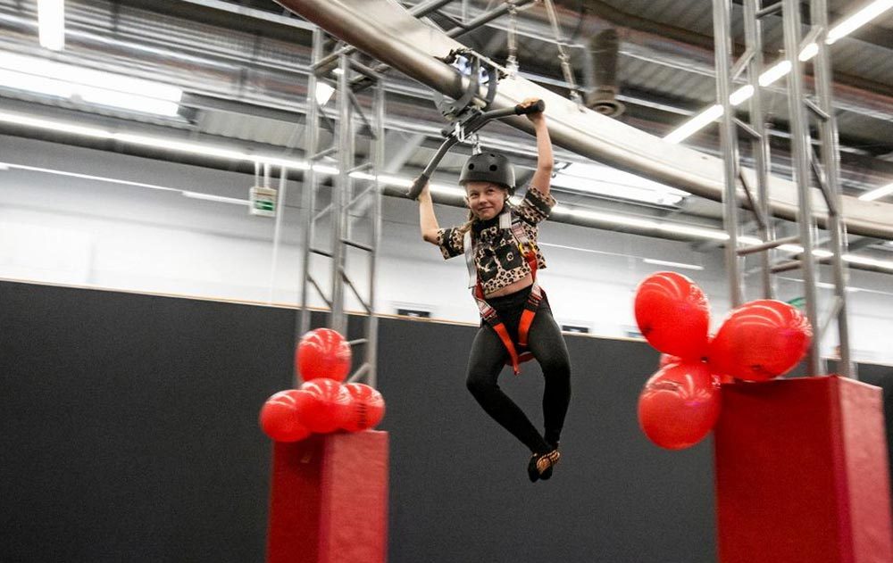 Indoor Amusement Park Zip Line