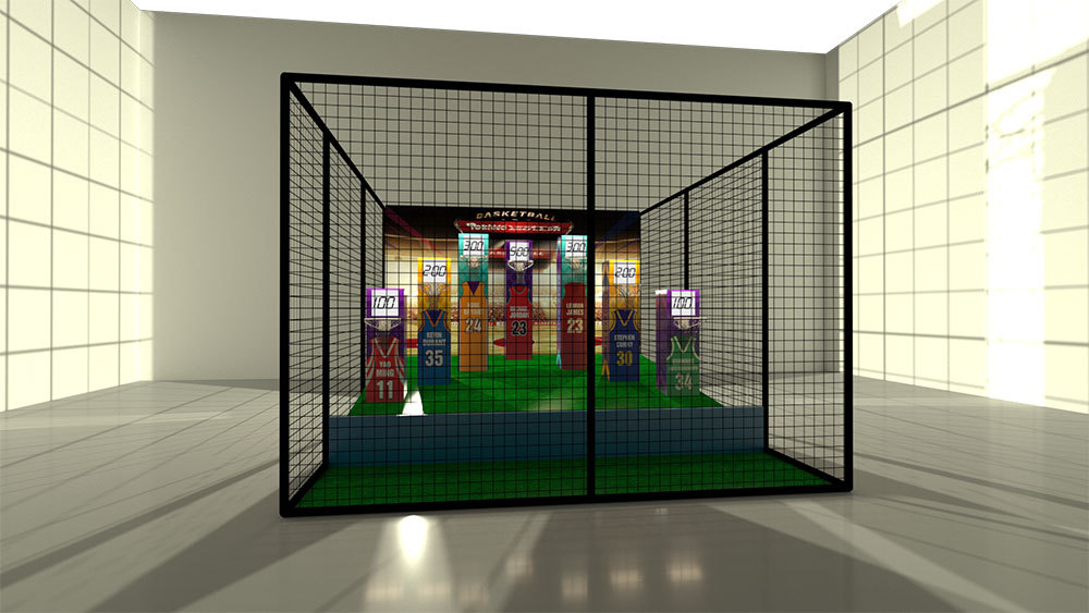 Interactive Basketball Design for Trampoline Park/FEC