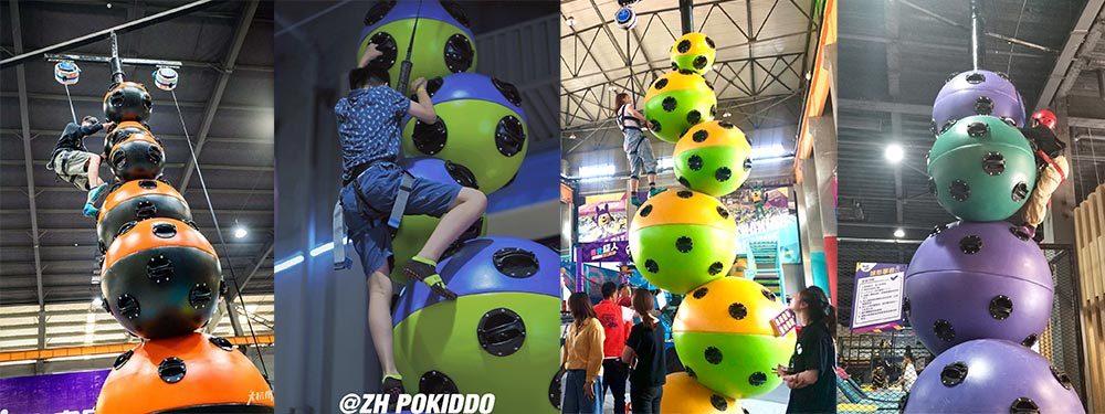 Challenge Attraction Astroball Climbing Wall(1)