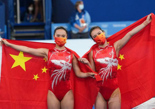Zhu and Liu Lead in Women's Trampoline, Tokyo Olympics 2021