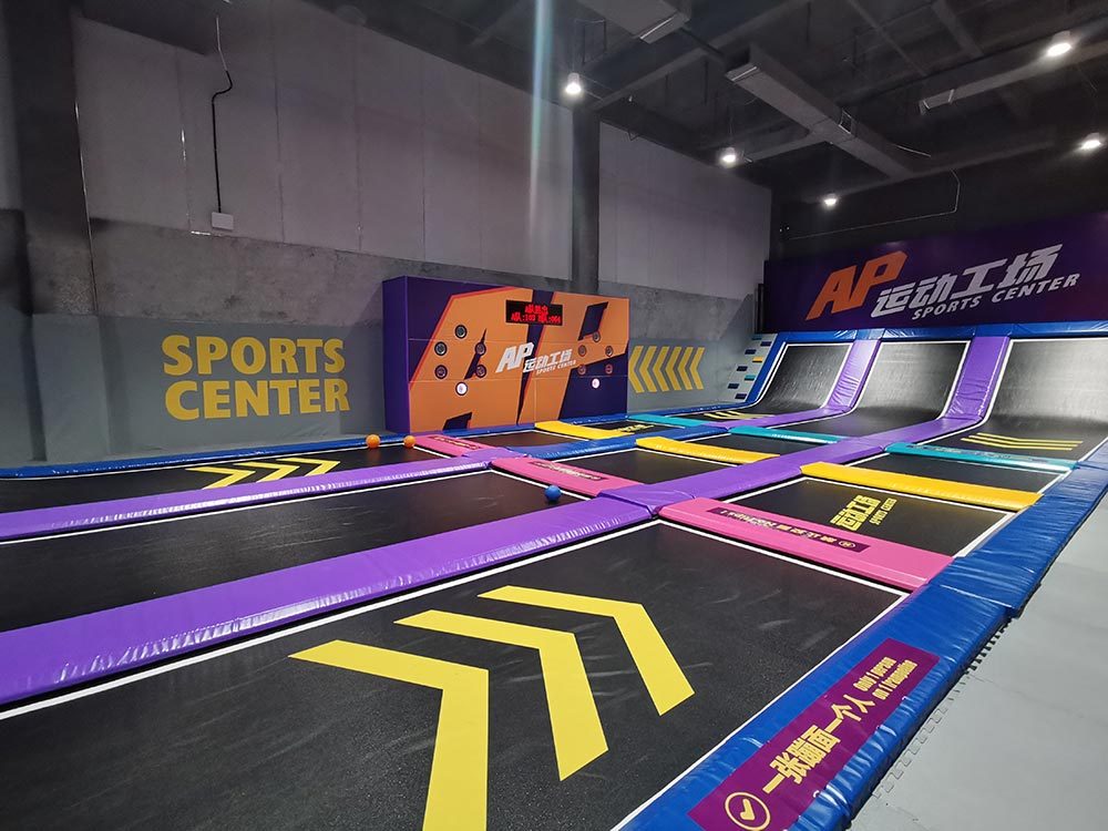 Interactive Tap Fun in Zhuhai Pokiddo Trampoline Park