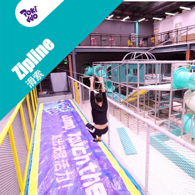 Indoor Zipline -Adventure Amusement Park Attraction