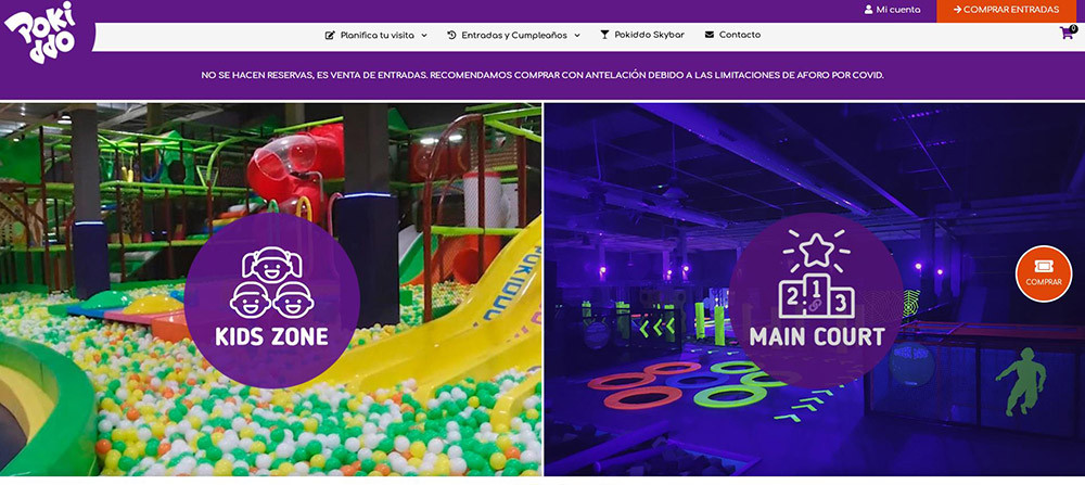 Spain Madrid Pokiddo Trampoline park Website