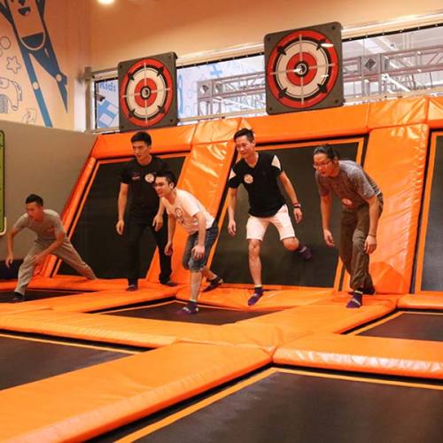 Dodgeball Zone/Court - Indoor Trampoline Park Attraction