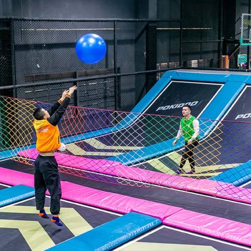 Dodgeball Zone/Court - Indoor Trampoline Park Attraction