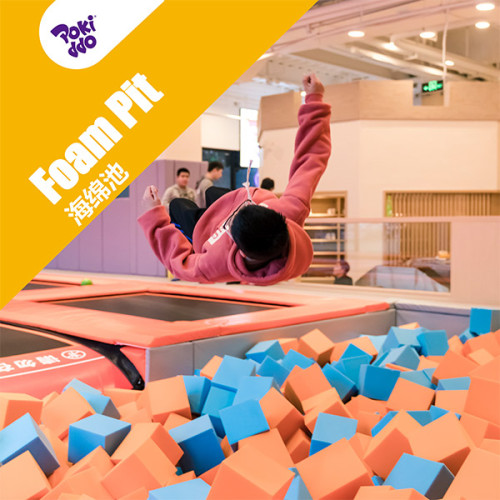 Foam Pit Zone - Popular Indoor Trampoline Park Attraction