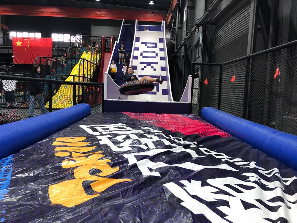 Brand Logo on Trampoline Park Attractions