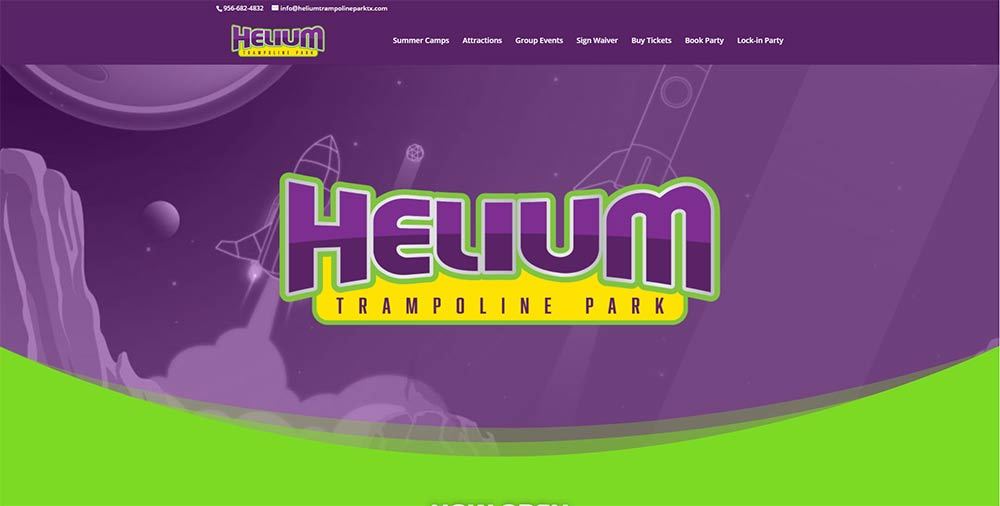 HELIUM TRAMPOLINE PARK PAGE