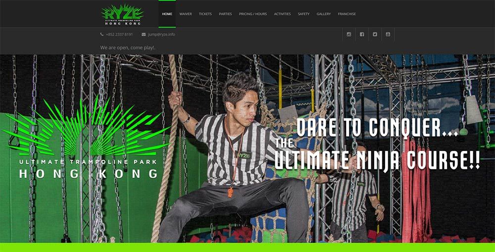 RYZE TRAMPOLINE PARK PAGE