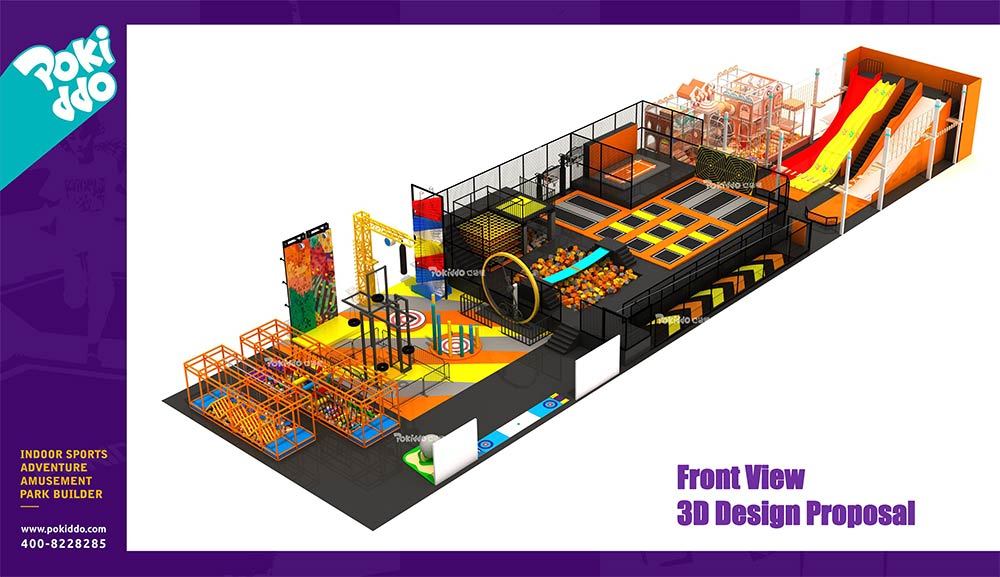 Shangrao Pokiddo Trampoline Park Equipment Design(4)