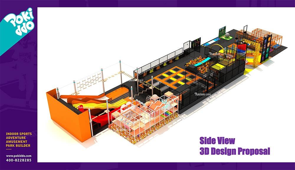 Shangrao Pokiddo Trampoline Park Equipment Design(5)