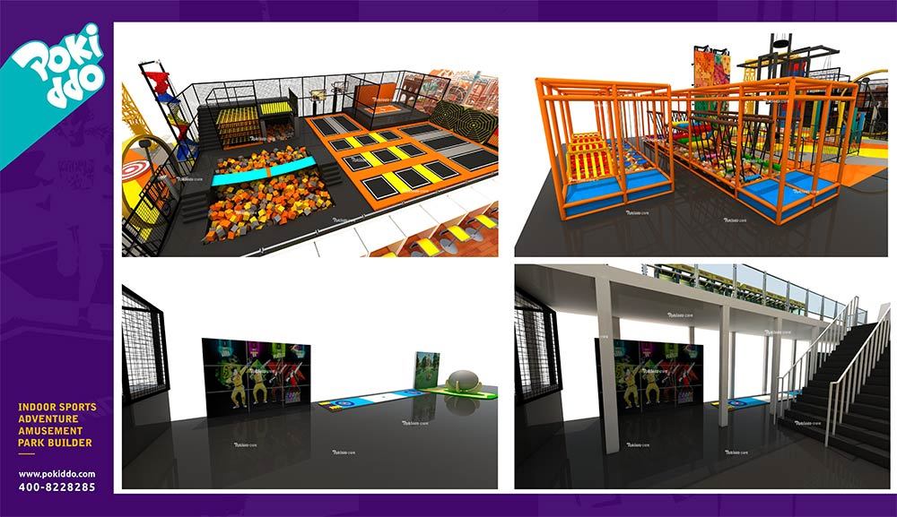 Shangrao Pokiddo Trampoline Park Equipment Design(7)