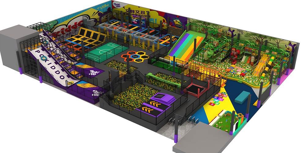 Spain Madrid Pokiddo Trampoline Park Design