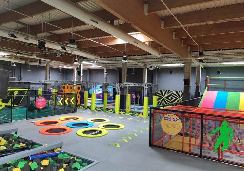 2000sqm2 Pokiddo Trampoline Park in Madrid, Spain