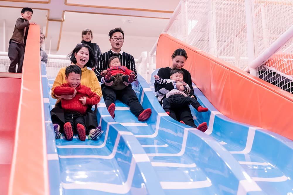 Wenzhou Pokiddo Trampoline Park Fiberglass Slides