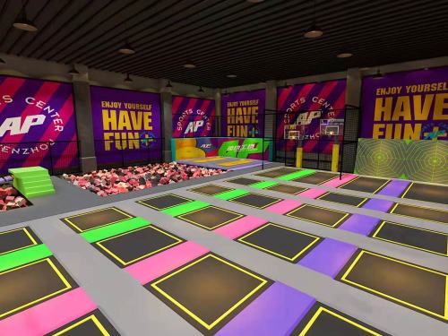 Pokiddo AP Sports Center Trampoline Park Design