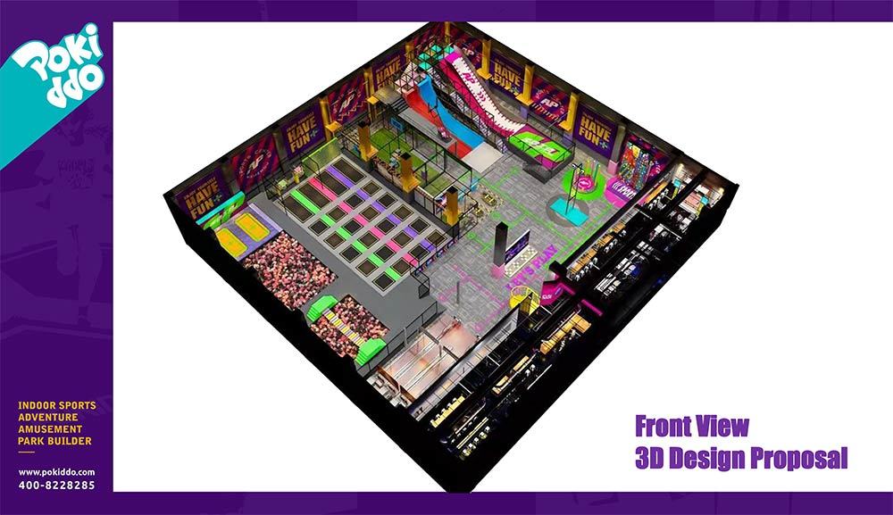 Pokiddo AP Sports Center Trampoline Park Design (2)