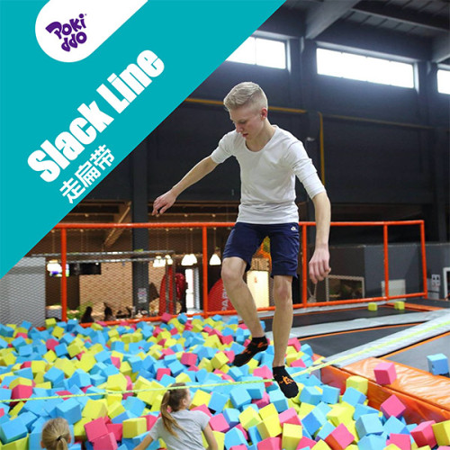 Slackline - Trampoline Park Foam Pit Attraction