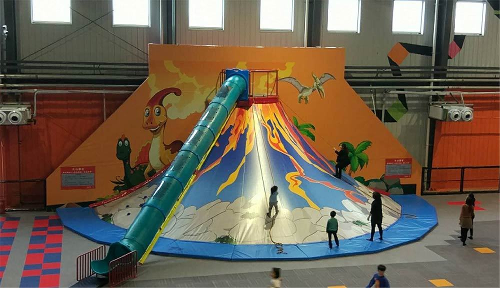 Indoor Playground Volcano Slide