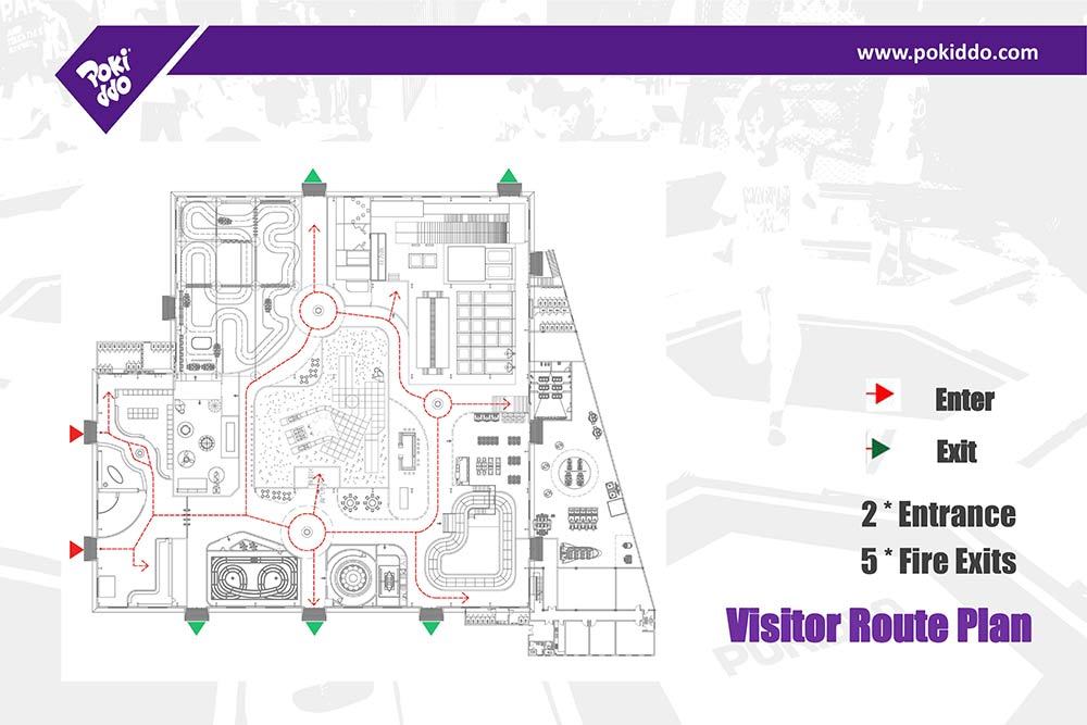 Pokiddo Trampoline Park Design from Operator's View