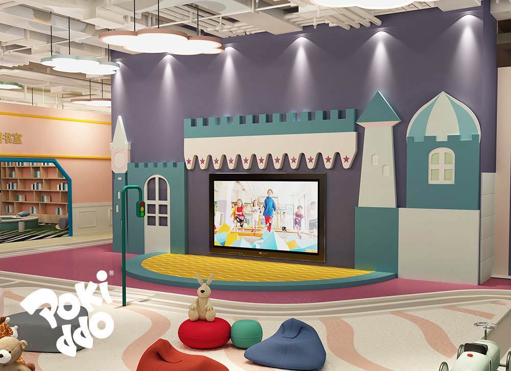 Indoor children's playground performance space