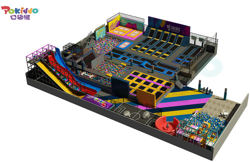 Indoor Playground Equipment Trampoline Gym Park