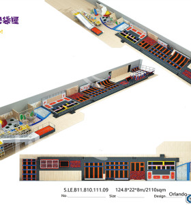 Pokiddo Franchise Indoor Amusement Park Indoor Trampoline Park-Tianjing