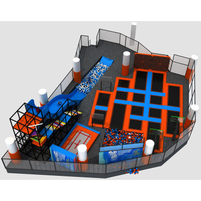 Air indoor trampoline park indoor playground ball pit