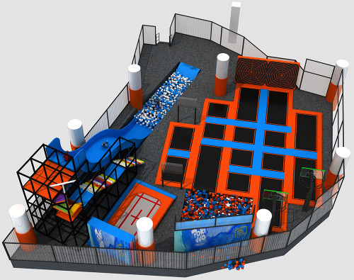 Air indoor trampoline park indoor playground ball pit