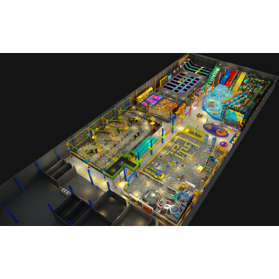 Family indoor trampoline park center indoor playground supplier