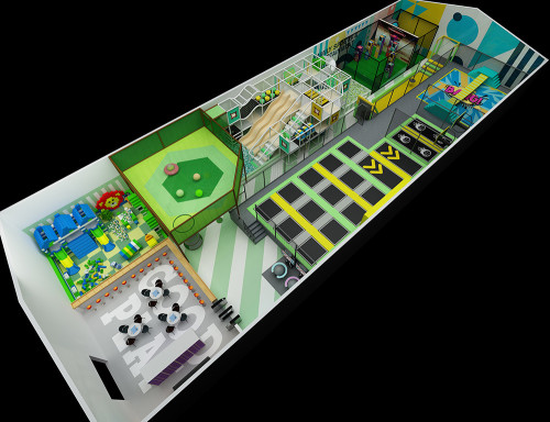 Jungle Theme extreme air indoor trampoline park