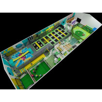 Jungle Theme extreme air indoor trampoline park