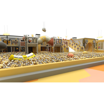 Pokiddo Customized Design 650sqm Stylish Indoor Playground Complex Park in Qatar