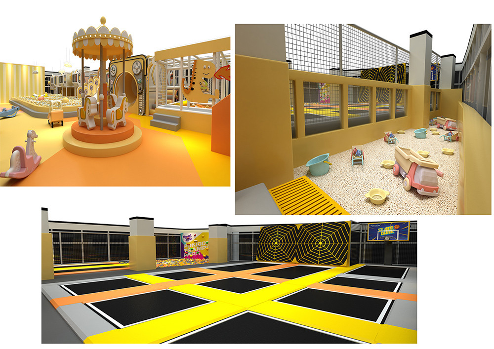 Pokiddo Customized Design 650sqm Stylish Indoor Playground Complex Park in Qatar