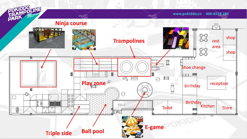 pokiddo 700sqm indoor playground design